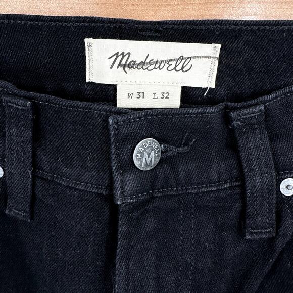 Madewell slim everyday flex jeans in black Size 31x32 - Picture 3 of 8